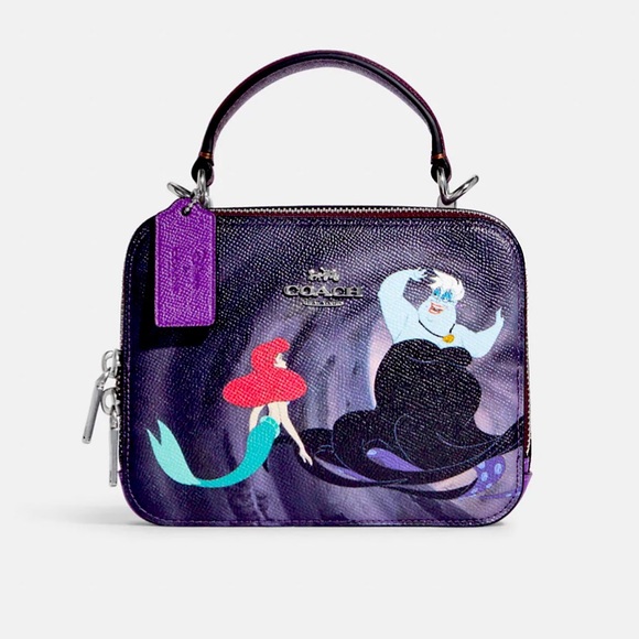 Coach Handbags - Disney X Coach Box Crossbody-  Ursula & Ariel